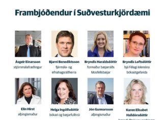 Frambjóðendur í Suðvesturkjördæmi