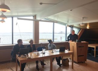 Jón Gunnarsson, samgöngu- og sveitarstjórnarráðherra var gestur síðasta félagsfundar