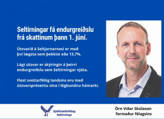 Seltirningar, til hamingju með endurgreiðsluna frá skattinum