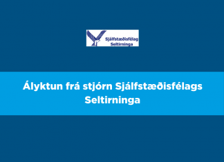 Ályktun stjórnar Sjálfstæðisfélags Seltirninga