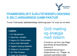 Framboðslistinn samþykktur