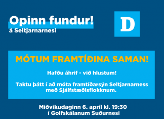 Opinn fundur í kvöld