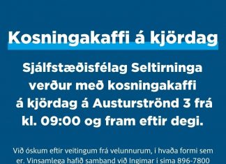 Verið velkomin í kosningakaffi XD að Austurströnd 3, laugardaginn 14. maí 2022 frá kl. 09.00